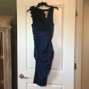 Shimmery dark blue dress